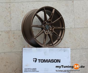19" Winterkomplettrad Tomason TN27 Bronze matt - Leon, Octavia, Golf, A3, etc.