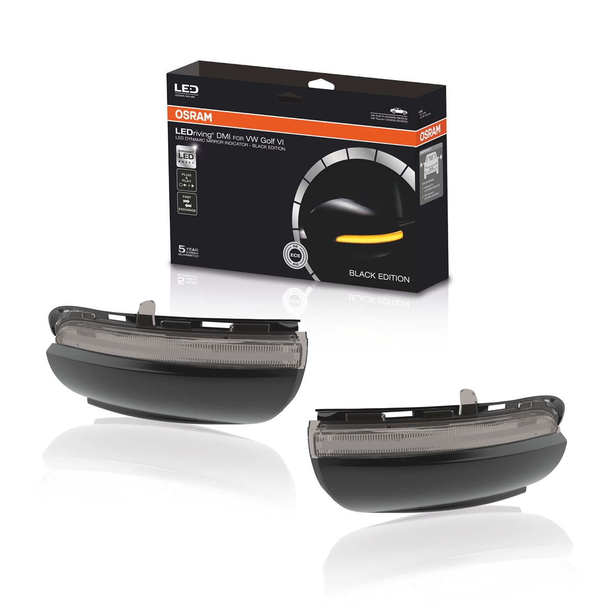 myTuning24 Onlinehandel - Osram LEDriving Dynamic Mirror indicator VW Golf  6 Black Edition