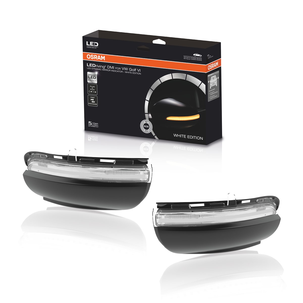 myTuning24 Onlinehandel - Osram LEDriving Dynamic Mirror indicator VW Golf  6 White Edition