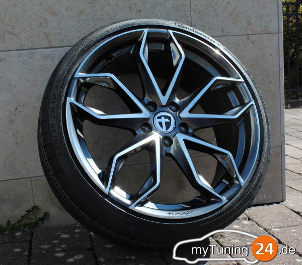 19" Sommerkomplettrad Tomason TN22 Hyperblack polish - VW Golf, Skoda Octavia, etc.