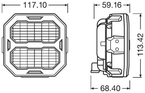 Osram LEDriving Cube PX4500 Wide