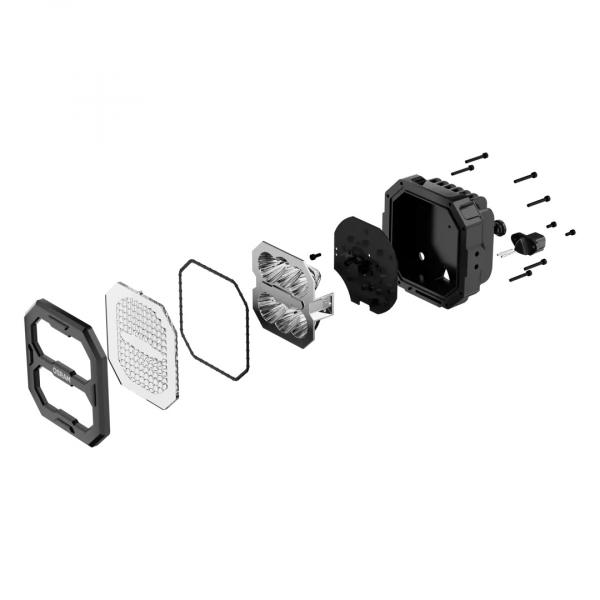 Osram Cube PX1500 Flood Set - Heavy Duty Mounting